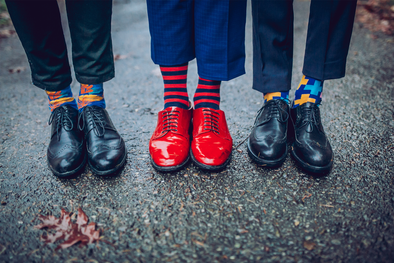 How people of different identities choose designed socks